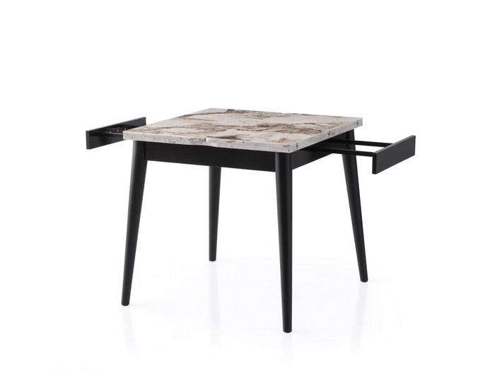 Hanah Home Mesa de Comedor Extensible Mármol Blanco Hanah Home Mesa de Comedor Extensible Mármol Blanco